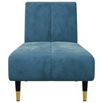 vidaXL Ensemble de canapés 2 Pièces bleu velours