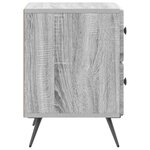 vidaXL Cabinet de chevet 2 pièces Sonoma gris 43 x 34 5 x 47 5 cm