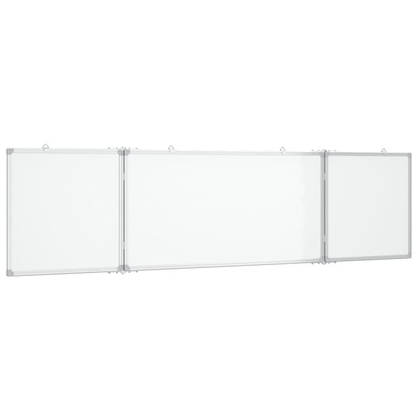 vidaXL Tableau blanc magnétique pliable 160x40x1 7 cm aluminium