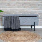 House Nordic Banc avec rangement Luna Gris clair
