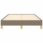 vidaXL Cadre de lit taupe 120x190 cm tissu