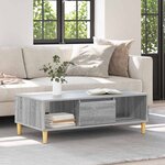 vidaXL Table basse Gris Sonoma 103 5 x 60 x 35 cm Bois d'ingénierie