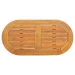 vidaXL Plateau de Table 80x40x2 2 cm Ovale en Bois Massif d'Acacia
