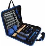 BRILLIANT TOOLS Ensemble d'outils 64 Pièces dans un sac de cuir Acier