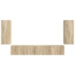 vidaXL Ensemble meuble TV 4 Pièces Chêne Sonoma Bois d'ingénierie