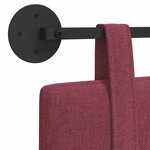 vidaXL Tête de lit suspendue Bordeaux Tissu
