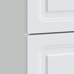 vidaXL Cabinet de chevet Blanc 43 x 41 x 63 5 cm Bois d'ingénierie