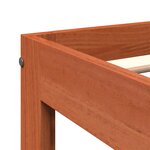 vidaXL Cadre de lit sans matelas cire marron 120x200cm bois pin massif