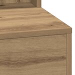 vidaXL Coiffeuse chêne artisanal 50 x 41 x 135 cm Bois d'ingénierie