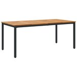 vidaXL Ensemble de salle à manger de jardin 5 pièces en bois massif et métal