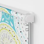 vidaXL Store enrouleur de douche avec cassette largeur du tissu 126 cm