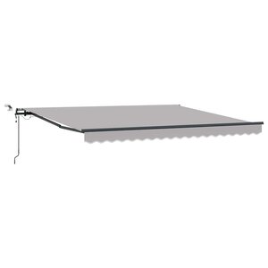vidaXL Tissu de auvent Gris clair 400 × 350 cm Polyester