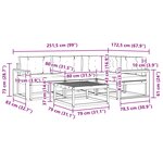 vidaXL Ensemble de canapés d'extérieur 5 pc Blanc et Beige Polyester