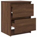 vidaXL Meuble TV chêne marron 40x35x54 cm bois d'ingénierie