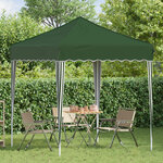 vidaXL Tente de fête pop-up 195 x 195 x 245 cm Vert Tissu Oxford