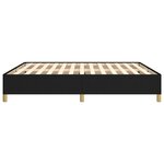 vidaXL Cadre de lit Noir 160x200 cm Tissu