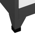 vidaXL Armoire à casiers Anthracite et blanc 90x40x180 cm Acier