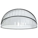 vidaXL Dôme de piscine rond 315x158 cm PVC