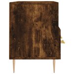 vidaXL Meuble TV chêne fumé 102x36x50 cm bois d'ingénierie