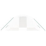 vidaXL Serre avec cadre en acier blanc 8 m² 4x2x2 m