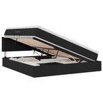 vidaXL Lit avec rangement et matelas Noir 180 x 200 cm Velours