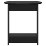 vidaXL Table d'appoint Noir 50 x 39 5 x 55 cm Bois d'ingénierie