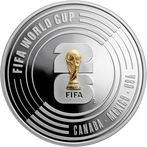 Monnaie FIFA WORLD CUP Argent 5€ Euro Portugal 2026 (PRÉCOMMANDE)