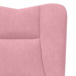 Fauteuil Relaxant en Velours Rose