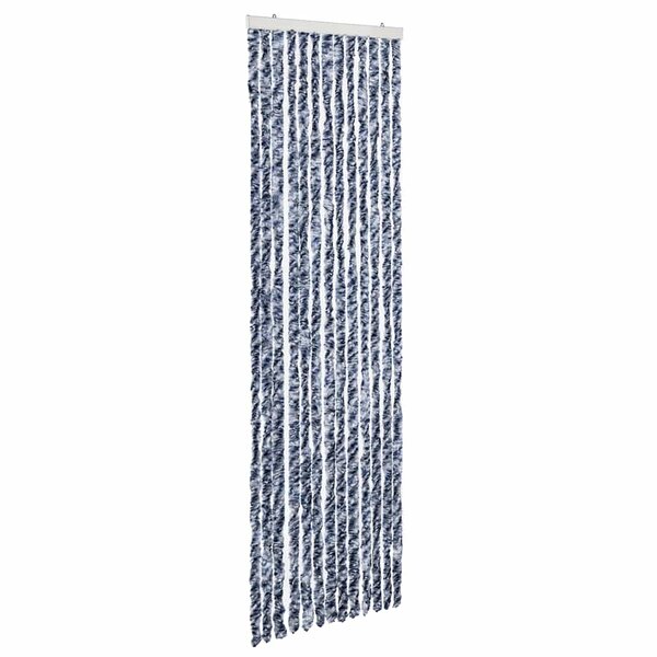 vidaXL Moustiquaire Bleu et blanc 56x200 cm Chenille