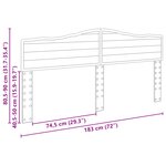 vidaXL Tête de lit Bois Ancien 180 cm Bois d'ingénierie