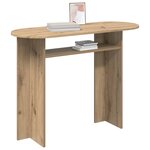 vidaXL Table console avec stockage Chêne artisanal 100 x 39 5 x 75 cm