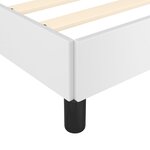 vidaXL Cadre de lit avec tête de lit Blanc 160x200 cm Similicuir