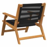 vidaXL Mobilier de jardin 2 Pièces Noir 78 x 67 x 73cm