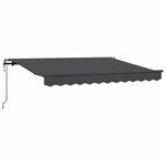 vidaXL Auvent Rétractable Anthracite 300 x 200 cm tissu