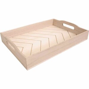 Plateau Rectangulaire 36 5X26 5X6 Cm Bois
