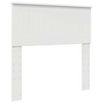 vidaXL Cadre de lit avec tête de lit Blanc 90 x 190 cm Pin massif