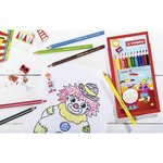 Etui carton x 8 crayons de couleur STABILO Jumbo + 1 taille crayon STABILO
