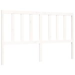 vidaXL Cadre de lit avec tête de lit blanc 160x200 cm bois massif