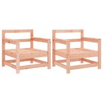 vidaXL Chaises de jardin lot de 2 cm bois massif douglas