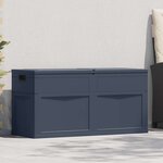 vidaXL Boîte de rangement de jardin 320 L Noir