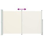 vidaXL Auvent latéral rétractable de patio 180x300 cm Crème