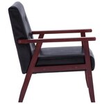 vidaXL Fauteuil noir similicuir
