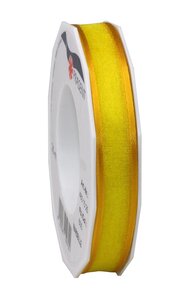 Organza marseille 25-m-rouleau 15 mm  jaune