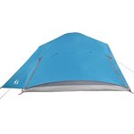vidaXL Tente familiale à dôme 6 personnes bleu imperméable