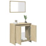 vidaXL Ensemble de meubles de salle de bain 2 Pièces chêne sonoma