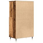 vidaXL Buffet haut vieux bois 60x36x110 cm bois d'ingénierie