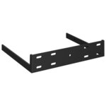 vidaXL Étagères d'angle flottantes 4 Pièces noir 35x35x3 8 cm MDF
