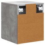 vidaXL Cabinet de chevet mural Gris béton 33 x 34 5 x 40 cm