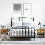 vidaXL Table de chevet avec tiroir 2 Pièces Bois ancien 40 x 42 x 45 cm