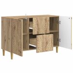 vidaXL Buffet Chêne artisanal 89 x 34 5 x 60 cm Bois d'ingénierie